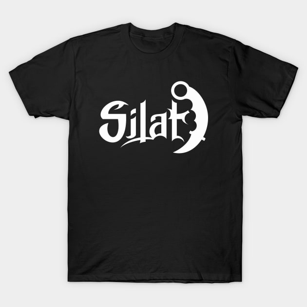 silat lettering with karambit on right T-Shirt by SSBDguy75